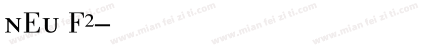 NEU F2字体转换